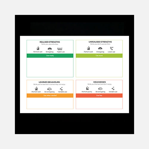 Strengths Profile Placemat